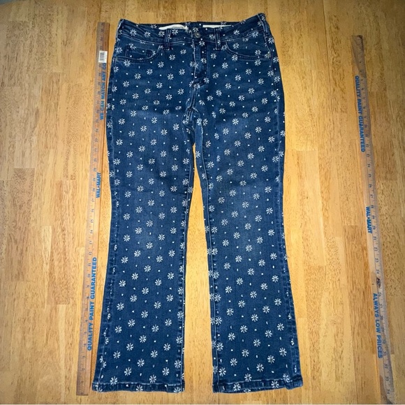 Anthropologie Pilcro embroidered Women's high rise cropped bootcut size 29 Jeans - Picture 3 of 14